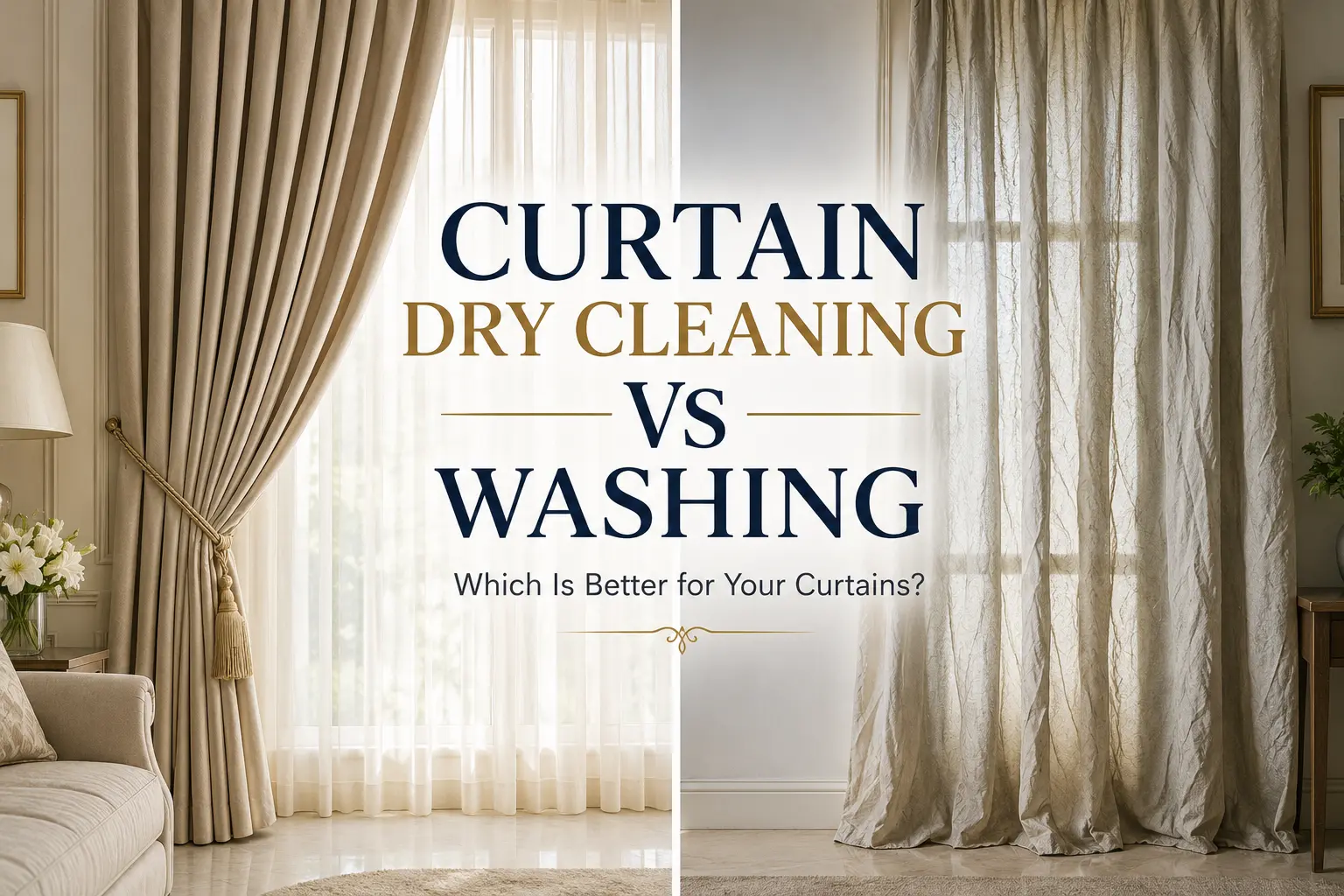 curtain dry cleaning vs washing