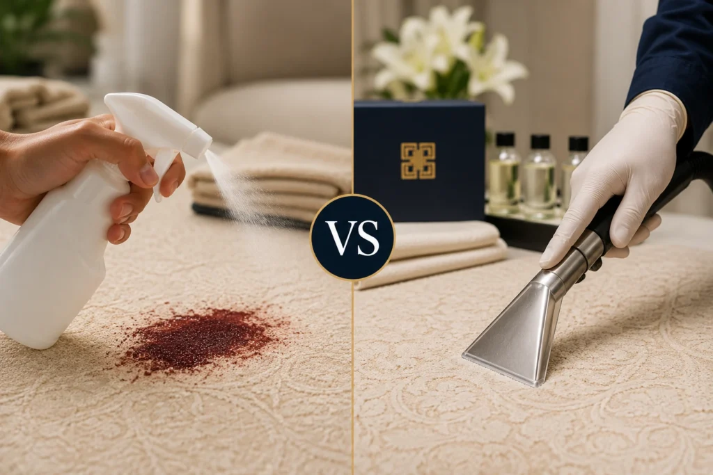 spray removal vs dry cleaning